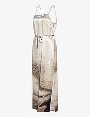 Calvin Klein - TRAVERTINE PRINT MIDI SLIP DRESS - sukienki na ramiączkach - travertine panel print / rainy day - 2