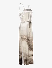 Calvin Klein - TRAVERTINE PRINT MIDI SLIP DRESS - sukienki na ramiączkach - travertine panel print / rainy day - 3