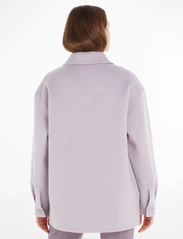 Calvin Klein - DOUBLE FACED WOOL SHACKET - plus size - lilac dusk / purple calla - 3