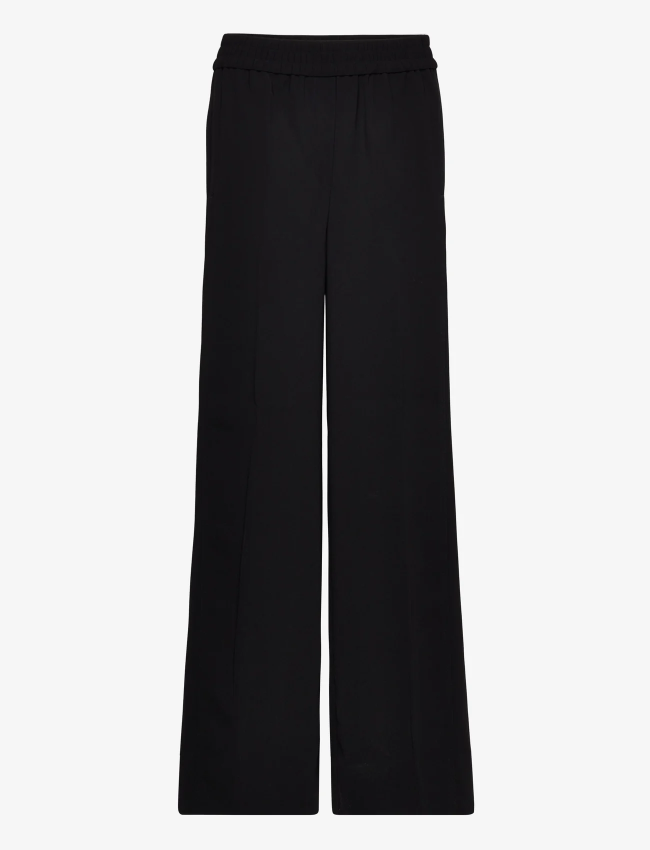 Calvin Klein - STRUCTURE TWILL ELASTIC PANT - laia säärega püksid - ck black - 0