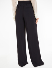Calvin Klein - STRUCTURE TWILL ELASTIC PANT - plačios kelnės - ck black - 3