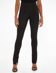 Calvin Klein - STRETCH GABARDINE SKINNY PANT - spodnie rurki - ck black - 2