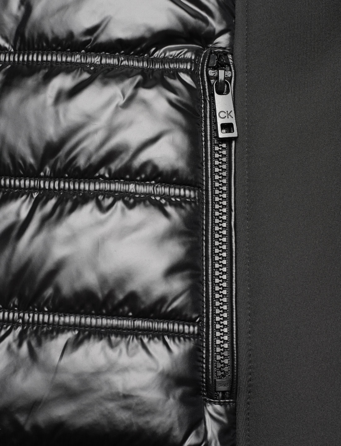 Calvin klein sales silver puffer vest