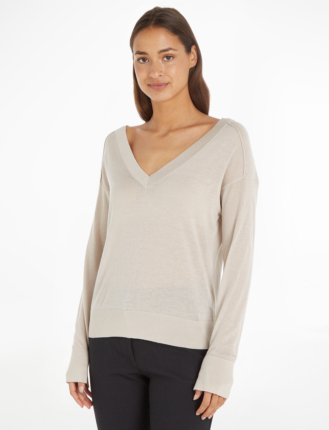 Calvin klein v neck 2025 jumper
