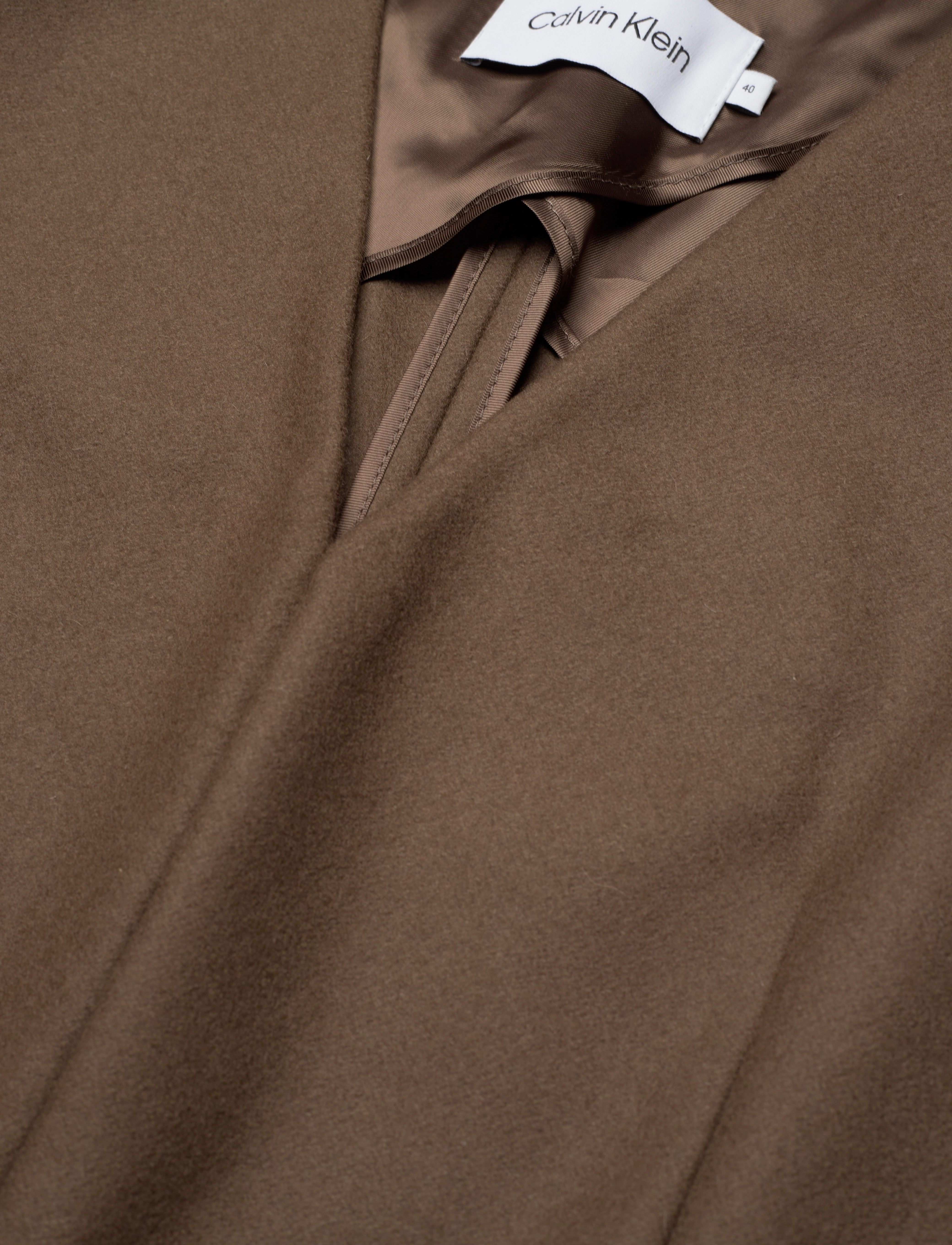 Calvin Klein - INTERCONNECTED  WOOL  COAT - ytterkläder - brown kelp - 2