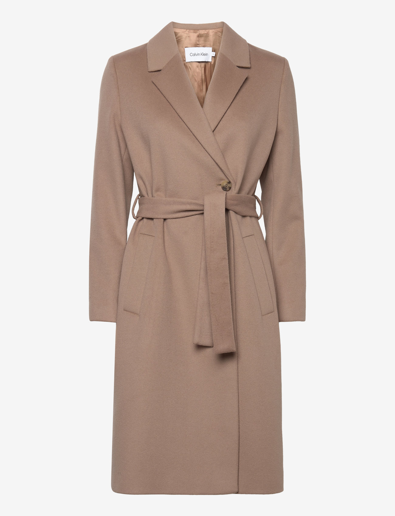 Calvin Klein - ESSENTIAL WOOL WRAP COAT - ginger snap - 1