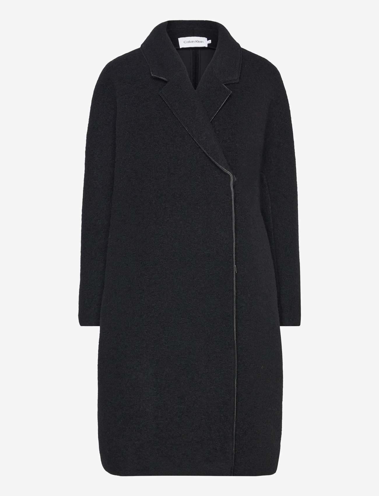 Calvin Klein - BONDED WOOL COCOON COAT - Üleriided - ck black - 0