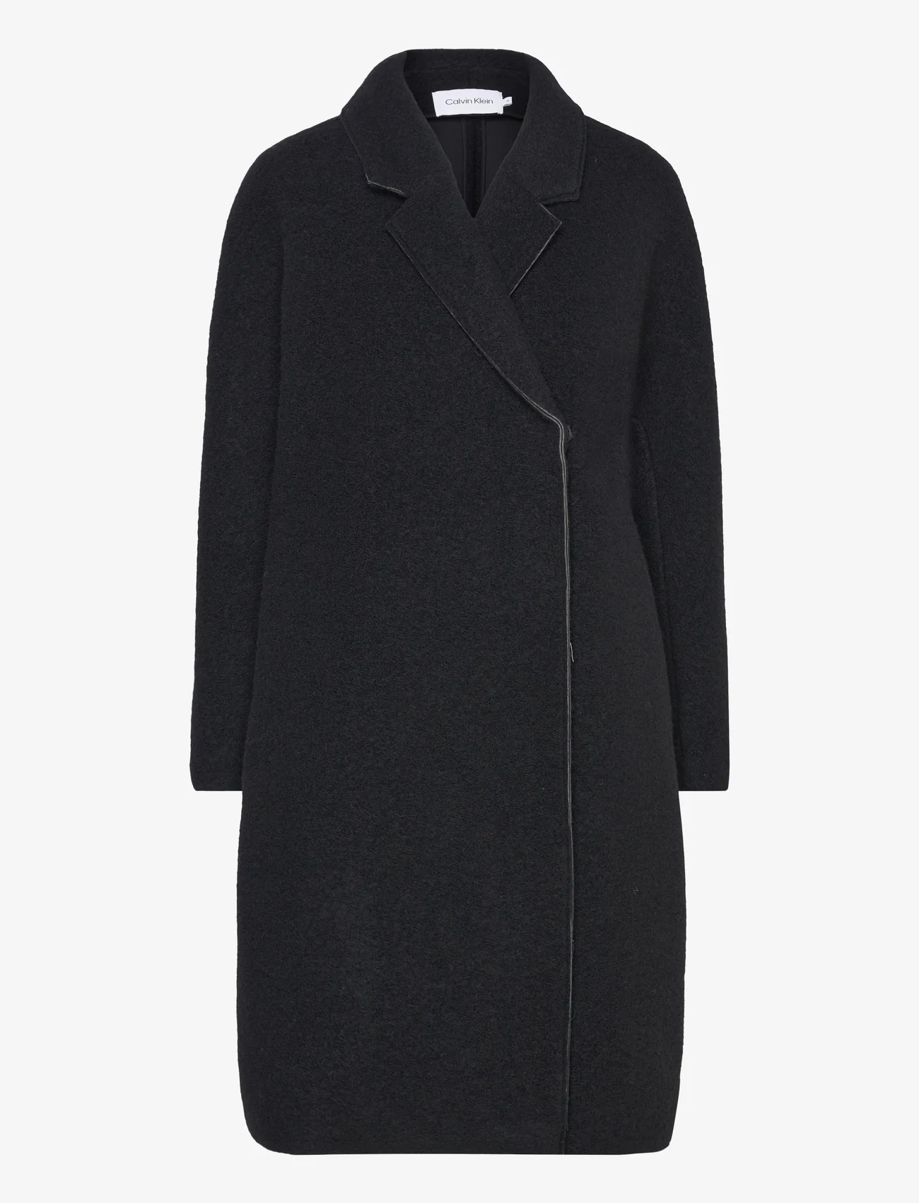 Calvin Klein - BONDED WOOL COCOON COAT - winter coats - ck black - 0