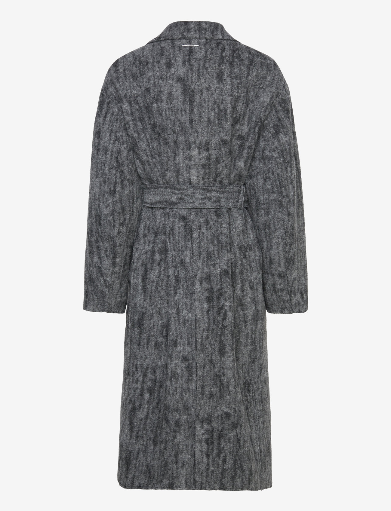 Calvin Klein Boiled Wool Belted Wrap Coat – coats – shop at Booztlet