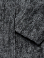 Calvin Klein - BOILED WOOL BELTED WRAP COAT - winter coats - dark grey heather - 3