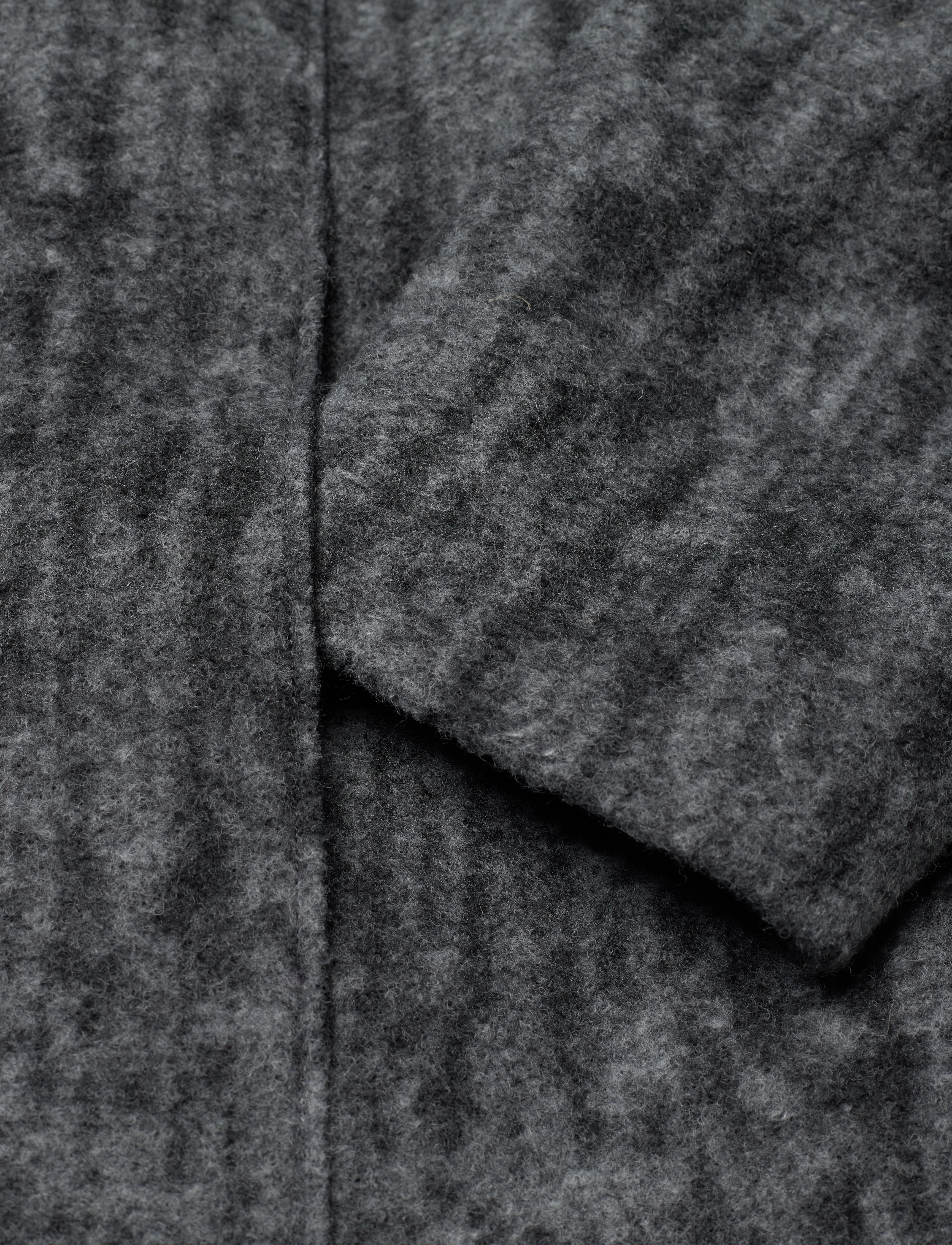 Calvin Klein - BOILED WOOL BELTED WRAP COAT - Üleriided - dark grey heather - 3