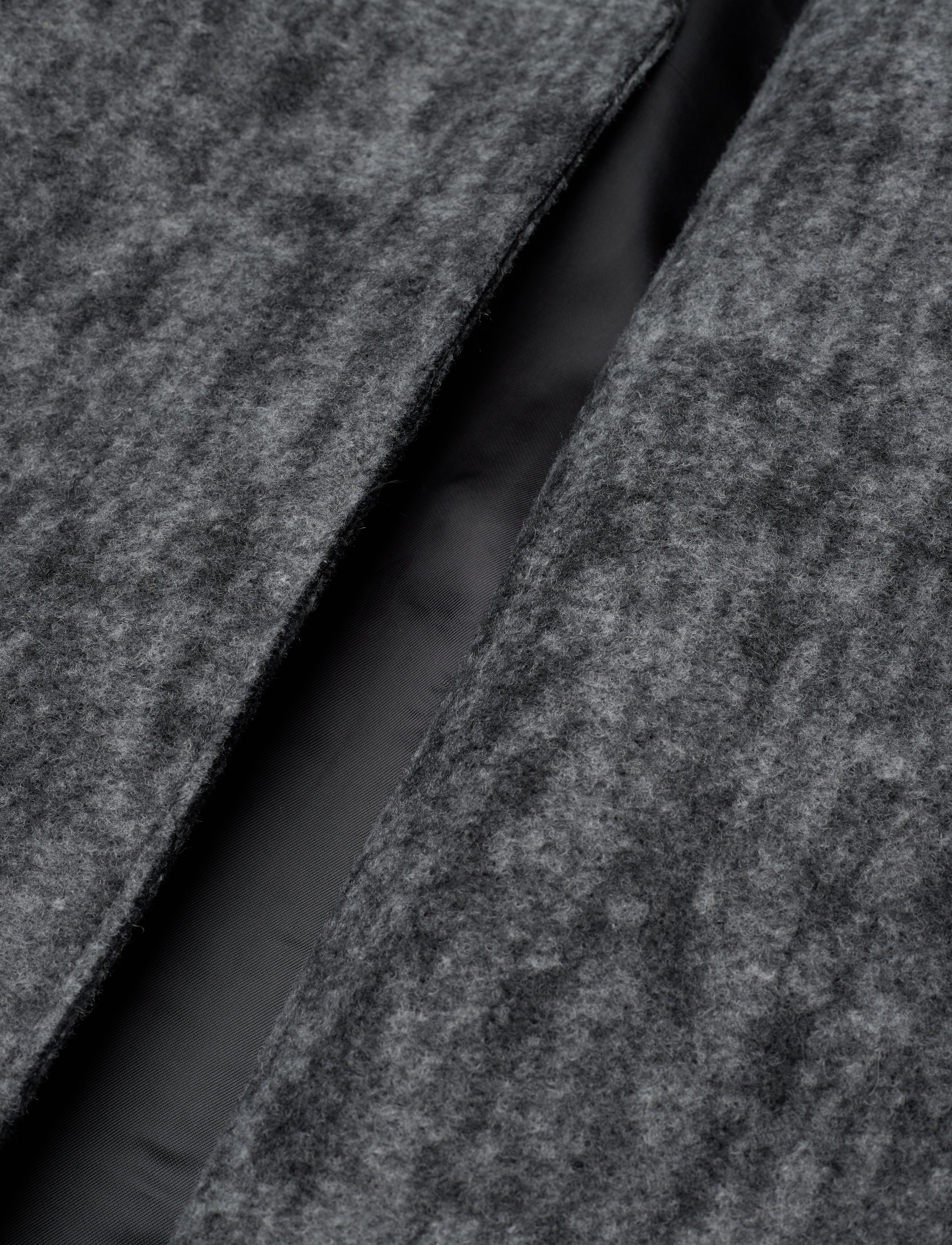 Calvin Klein - BOILED WOOL BELTED WRAP COAT - Üleriided - dark grey heather - 4