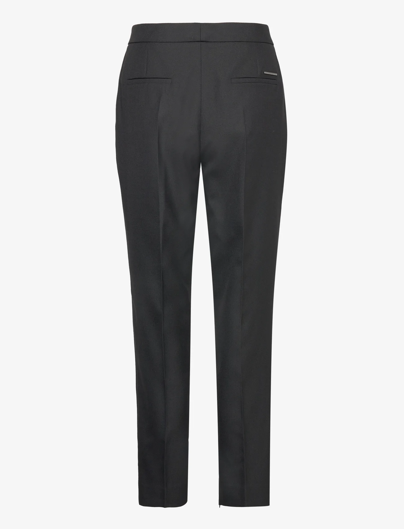 Calvin Klein - ESS SLIM TAPERED ANKLE PANT - lietišķā stila bikses - ck black - 1