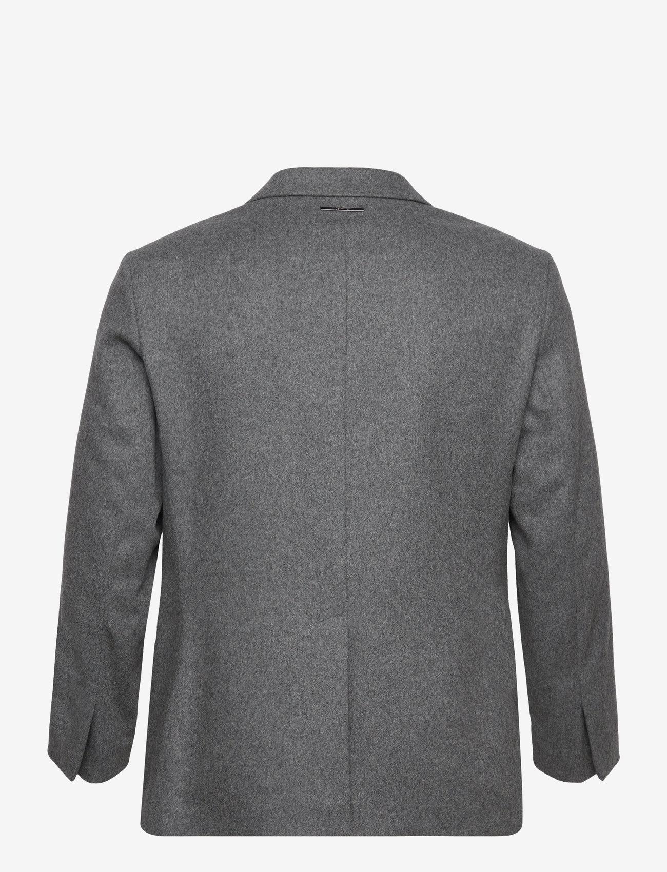 Calvin Klein - FLANNEL WOOL TAILORED BLAZER - enkeltradede blazere - dark grey heather - 1