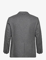 Calvin Klein - FLANNEL WOOL TAILORED BLAZER - party wear at outlet prices - dark grey heather - 1
