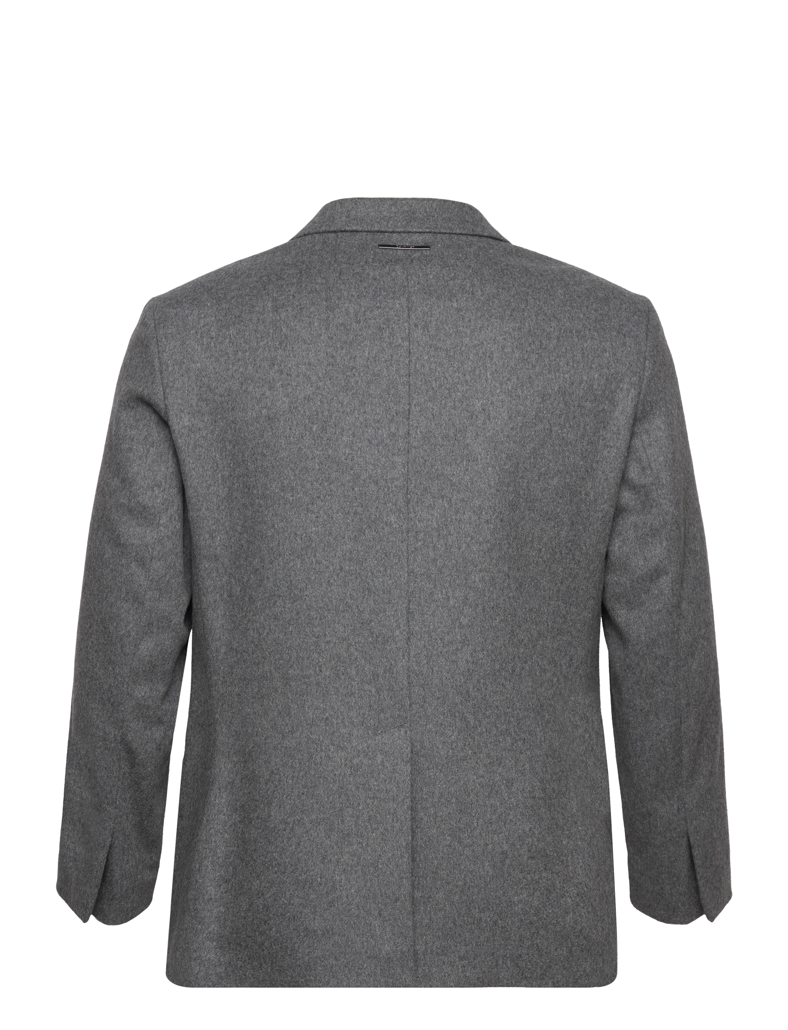 Calvin Klein - FLANNEL WOOL TAILORED BLAZER - enkeltradede blazere - dark grey heather - 1