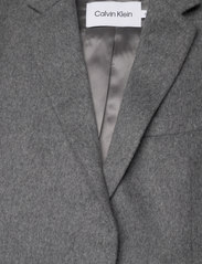 Calvin Klein - FLANNEL WOOL TAILORED BLAZER - feestelijke kleding voor outlet-prijzen - dark grey heather - 2