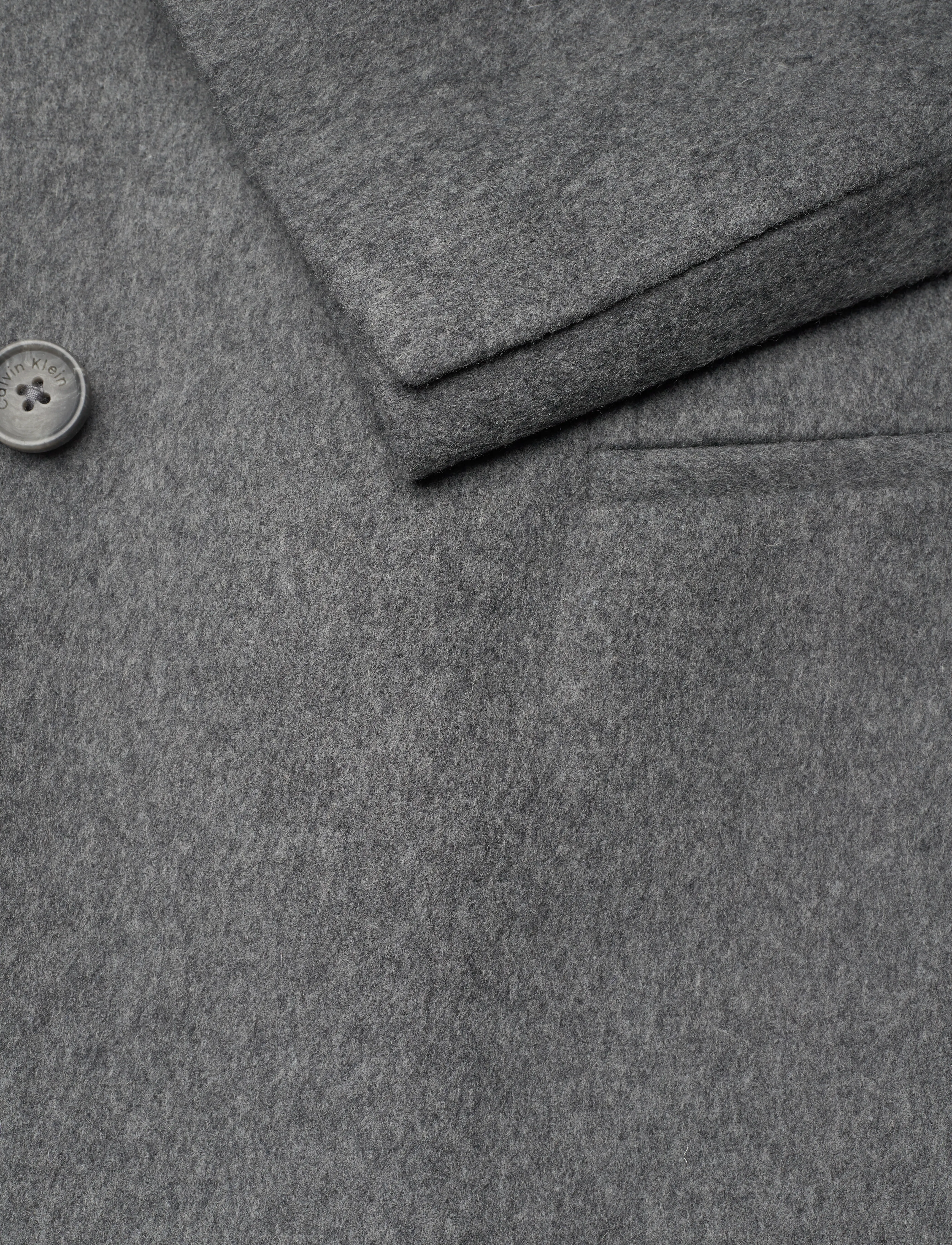 Calvin Klein - FLANNEL WOOL TAILORED BLAZER - enkeltradede blazere - dark grey heather - 3