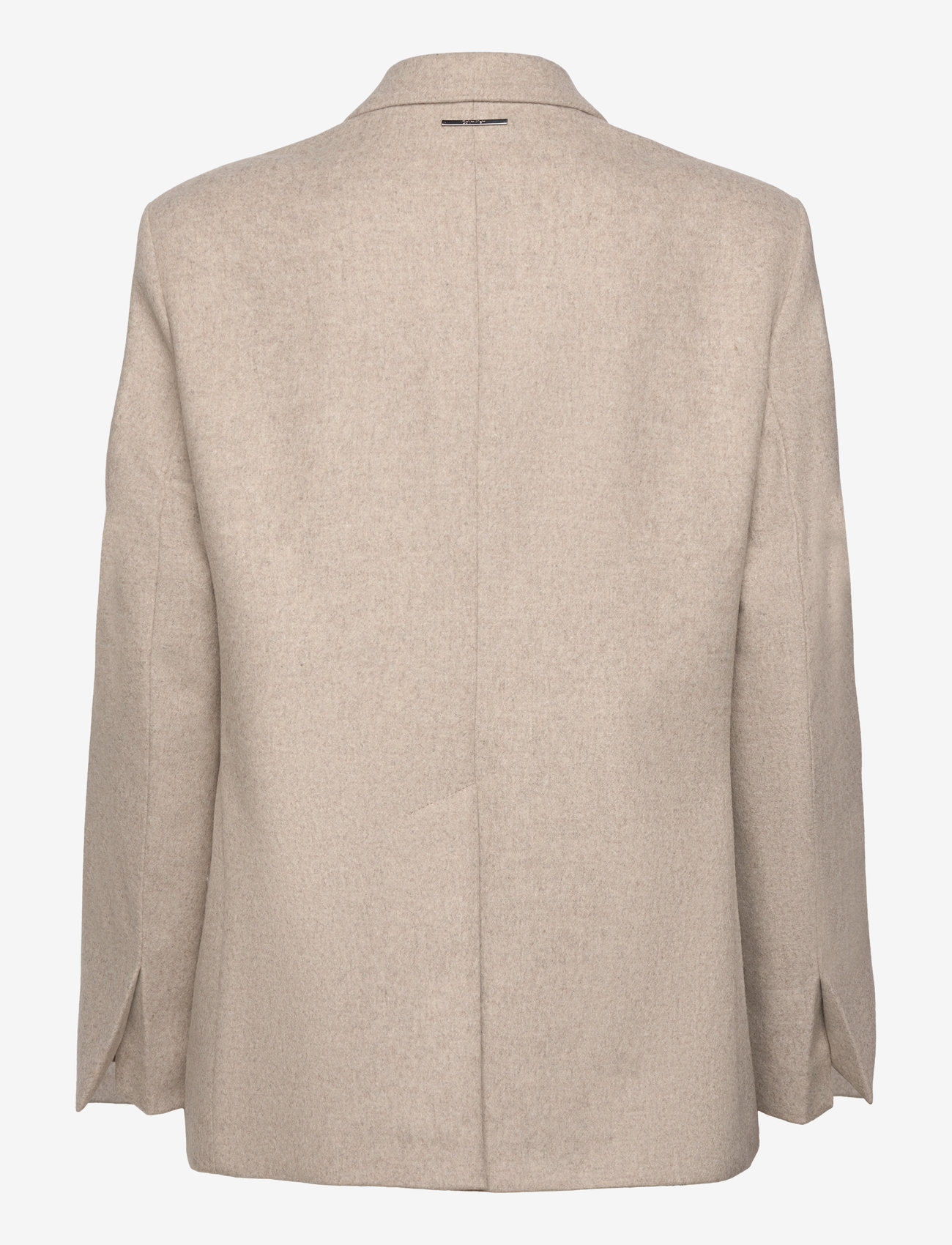 Calvin Klein - FLANNEL WOOL TAILORED BLAZER - Ühes joones nööpidega bleiserid - doeskin heather - 1