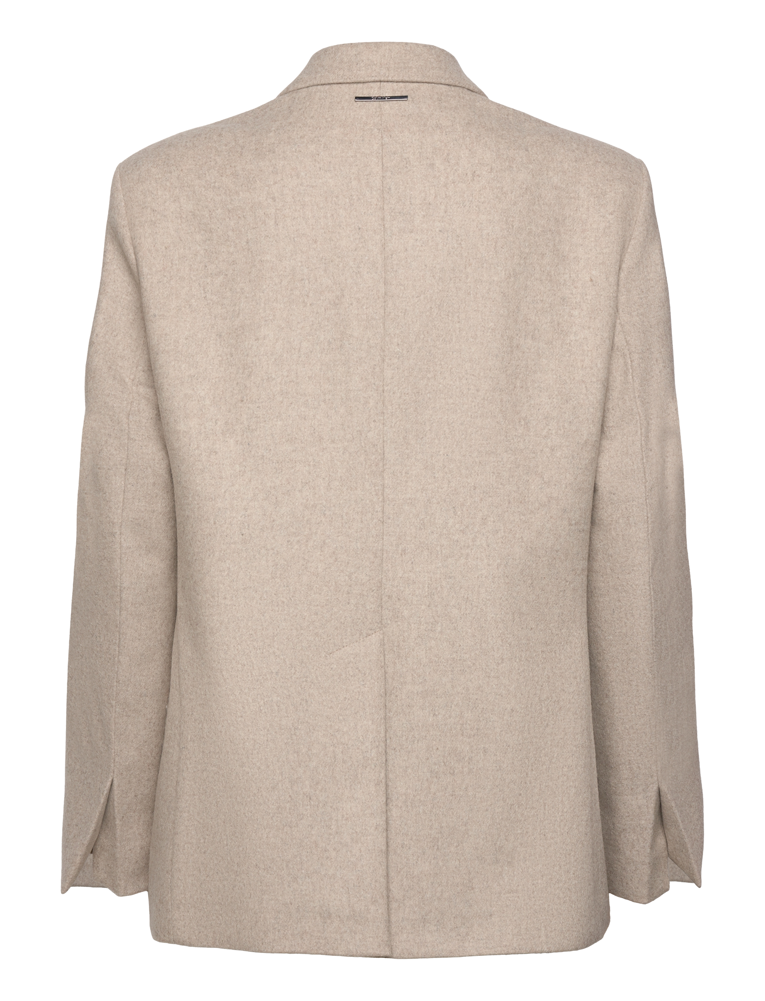 Calvin Klein - FLANNEL WOOL TAILORED BLAZER - single breasted blazers - doeskin heather - 1