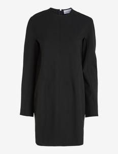 HEAVY VISCOSE LS SHIFT  DRESS, Calvin Klein