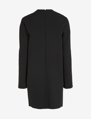 Calvin Klein - HEAVY VISCOSE LS SHIFT  DRESS - kurze kleider - ck black - 1