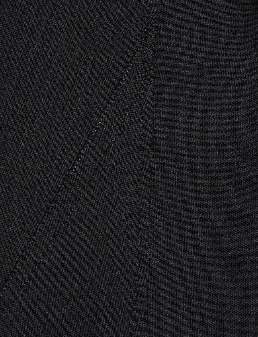 Calvin Klein - HEAVY VISCOSE LS SHIFT DRESS - short dresses - ck black - 5