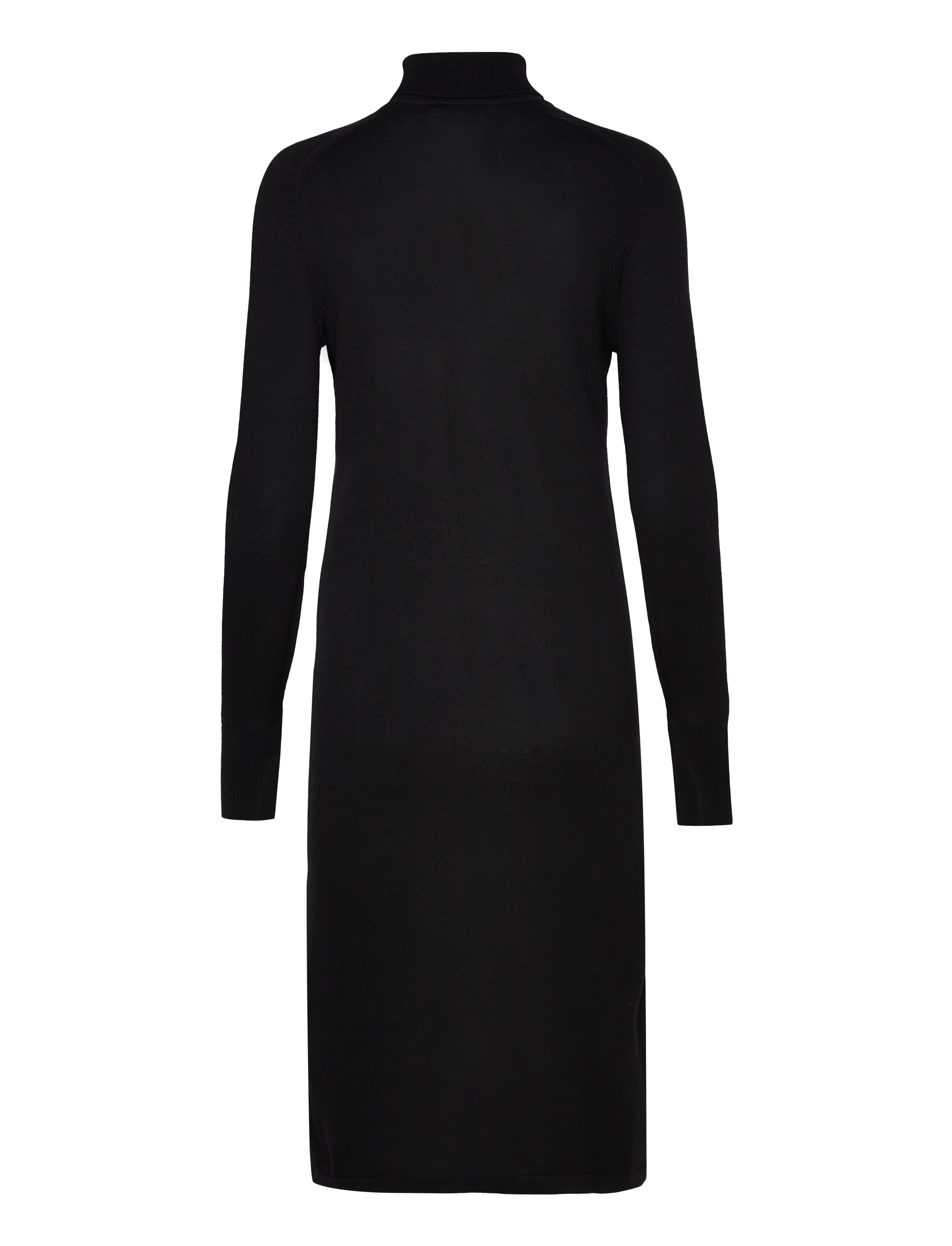 Calvin Klein - EXTRA FINE WOOL HIGH-NK DRESS - ck black - 1