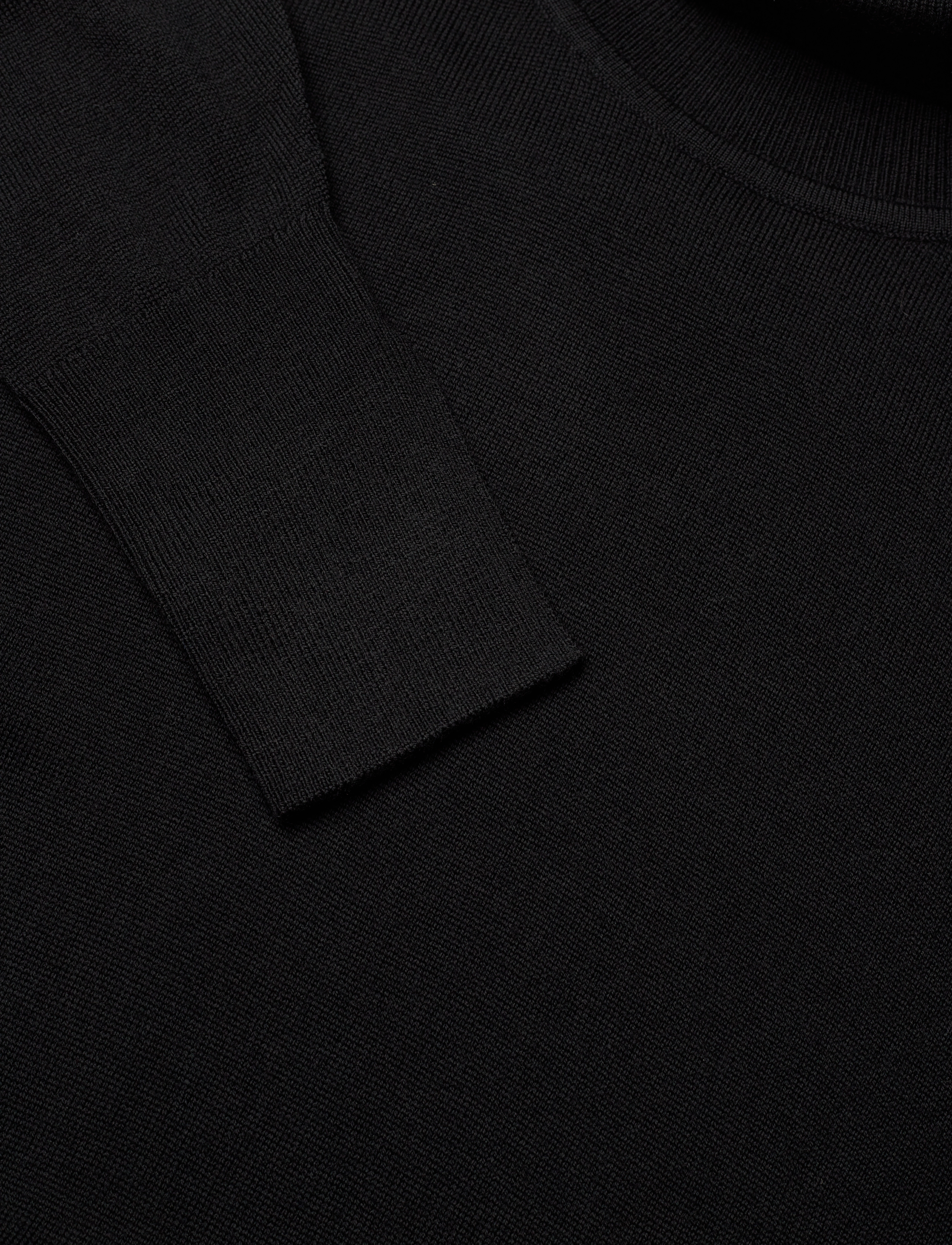 Calvin Klein - EXTRA FINE WOOL HIGH-NK DRESS - ck black - 3