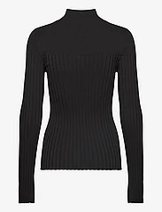 Calvin Klein - ICONIC RIB LONGSLEEVE SWEATER - megztiniai su aukšta apykakle - ck black - 1