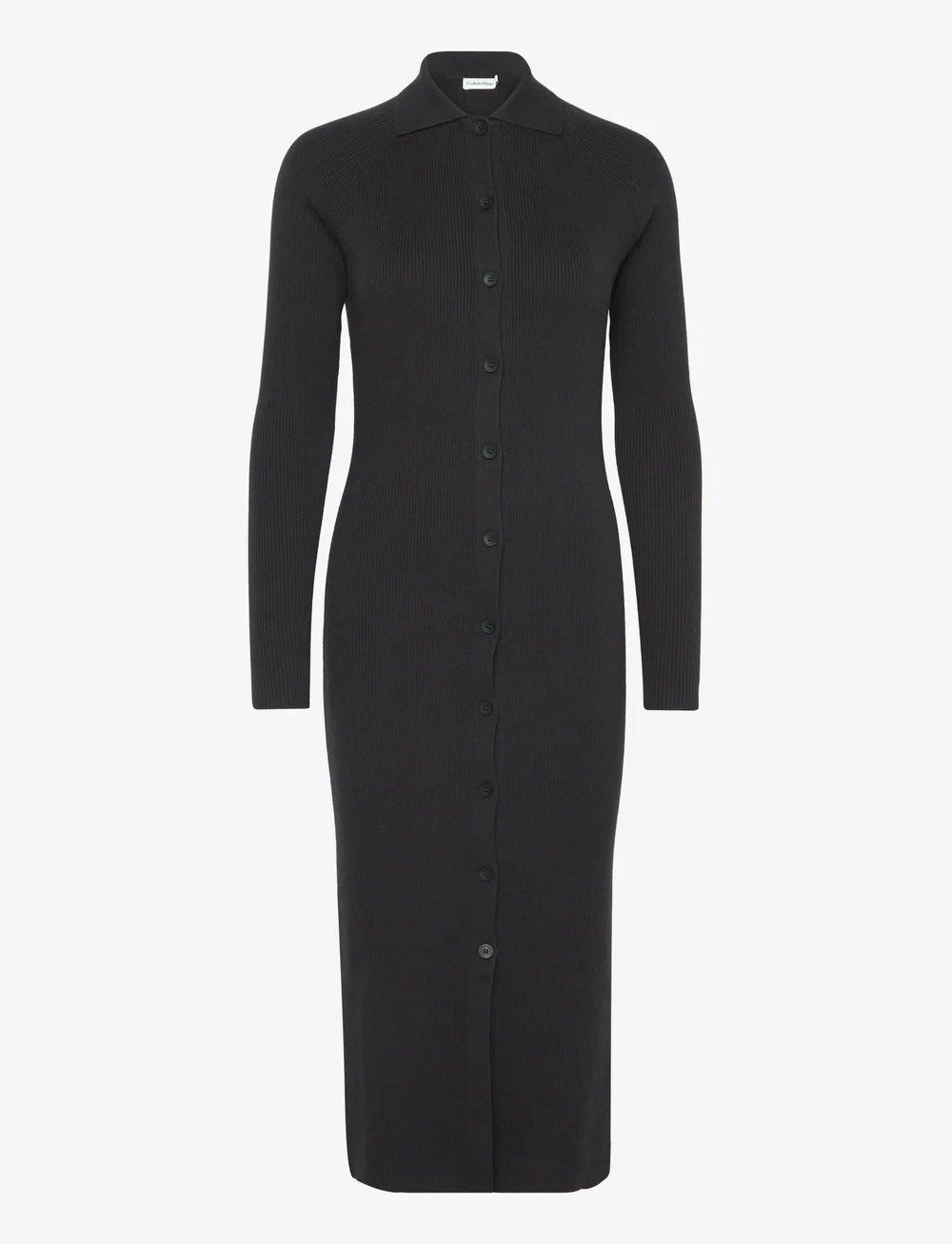Calvin Klein Essential Rib Shirt Dress Midi dresses Boozt