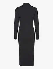 Calvin Klein - ESSENTIAL RIB SHIRT DRESS - sukienki dzianinowe - ck black - 1