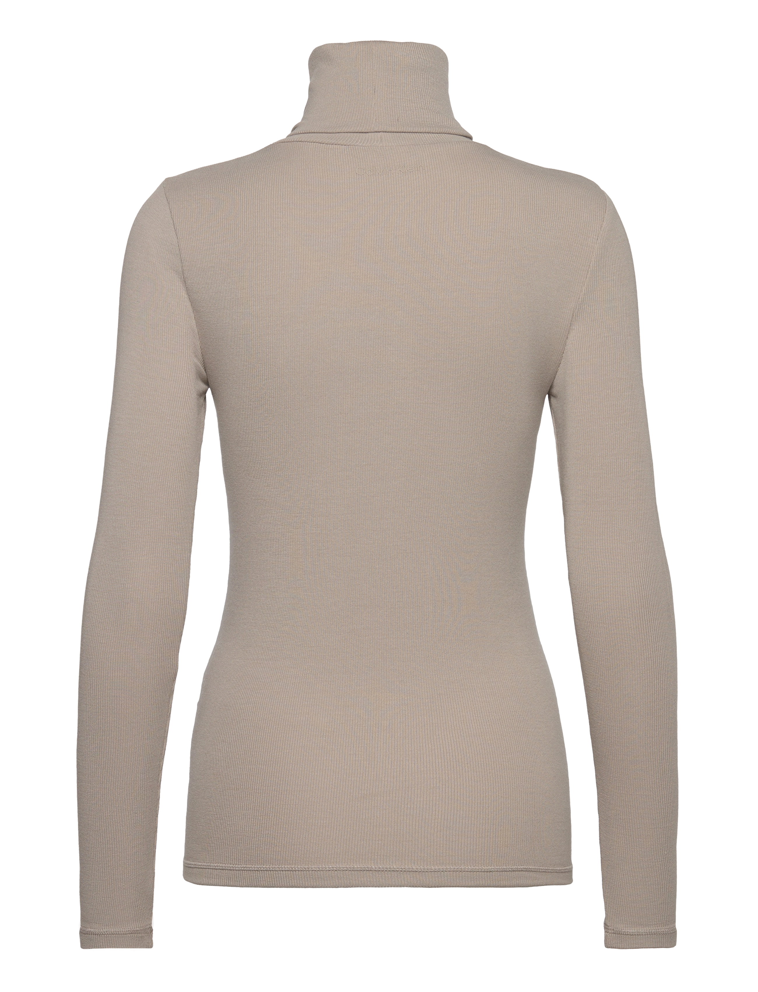 Calvin Klein - MODAL RIB LONGSLEEVE TURTLENECK - medium taupe - 1
