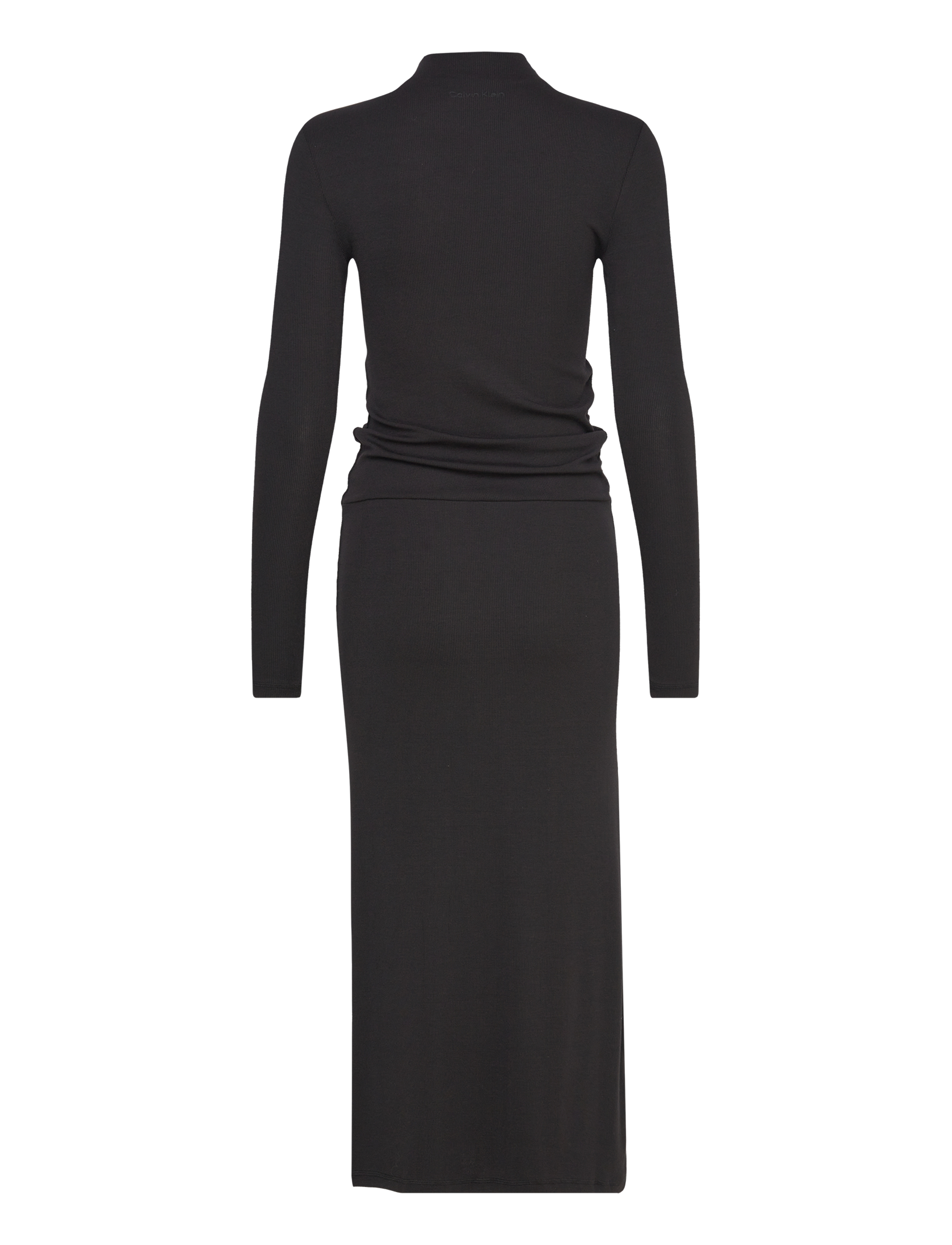 Calvin Klein - MODAL RIB TURTLENECK DRESS - ck black - 1