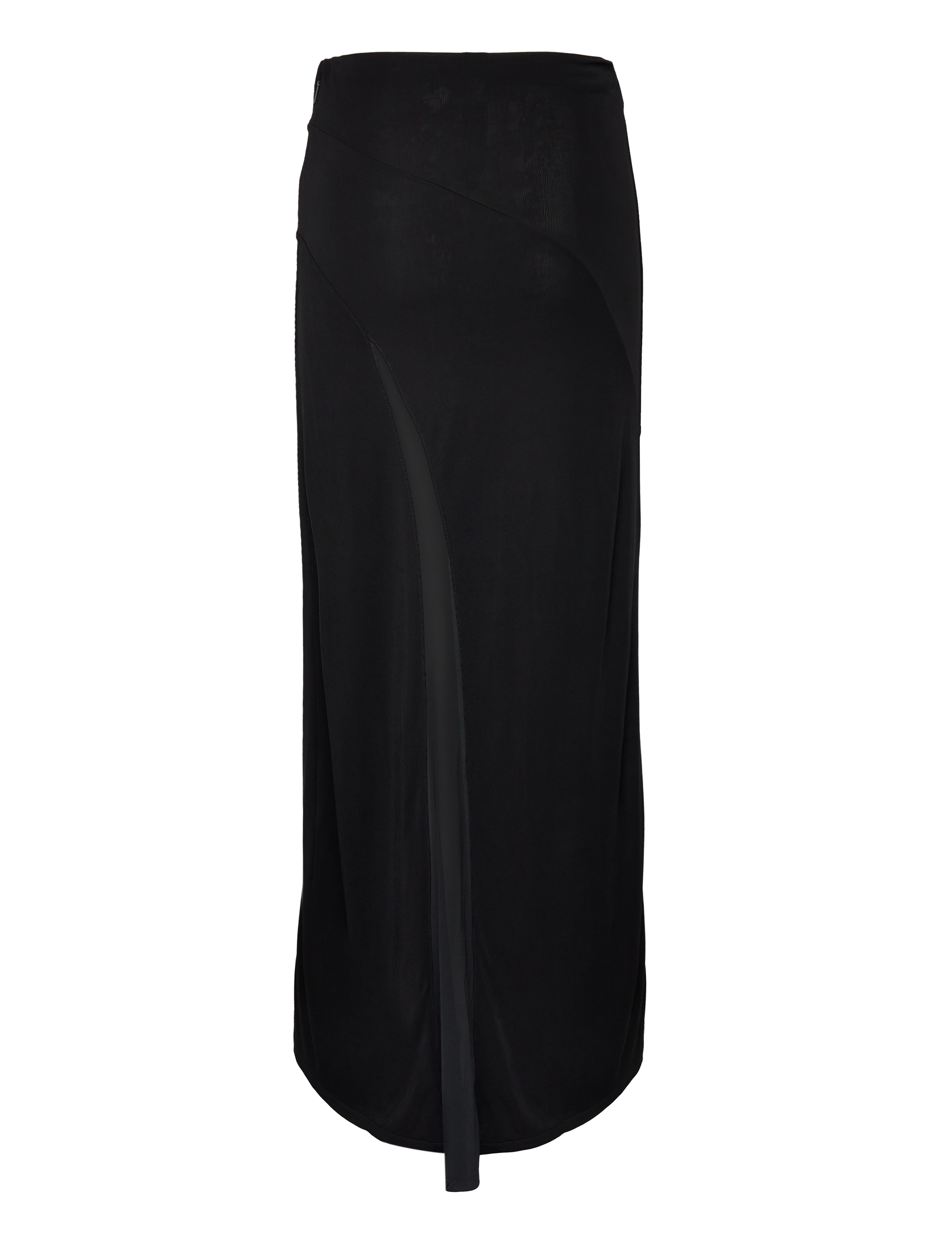 Calvin Klein - FLUID JERSEY PANEL SKIRT - maxi nederdele - ck black - 2
