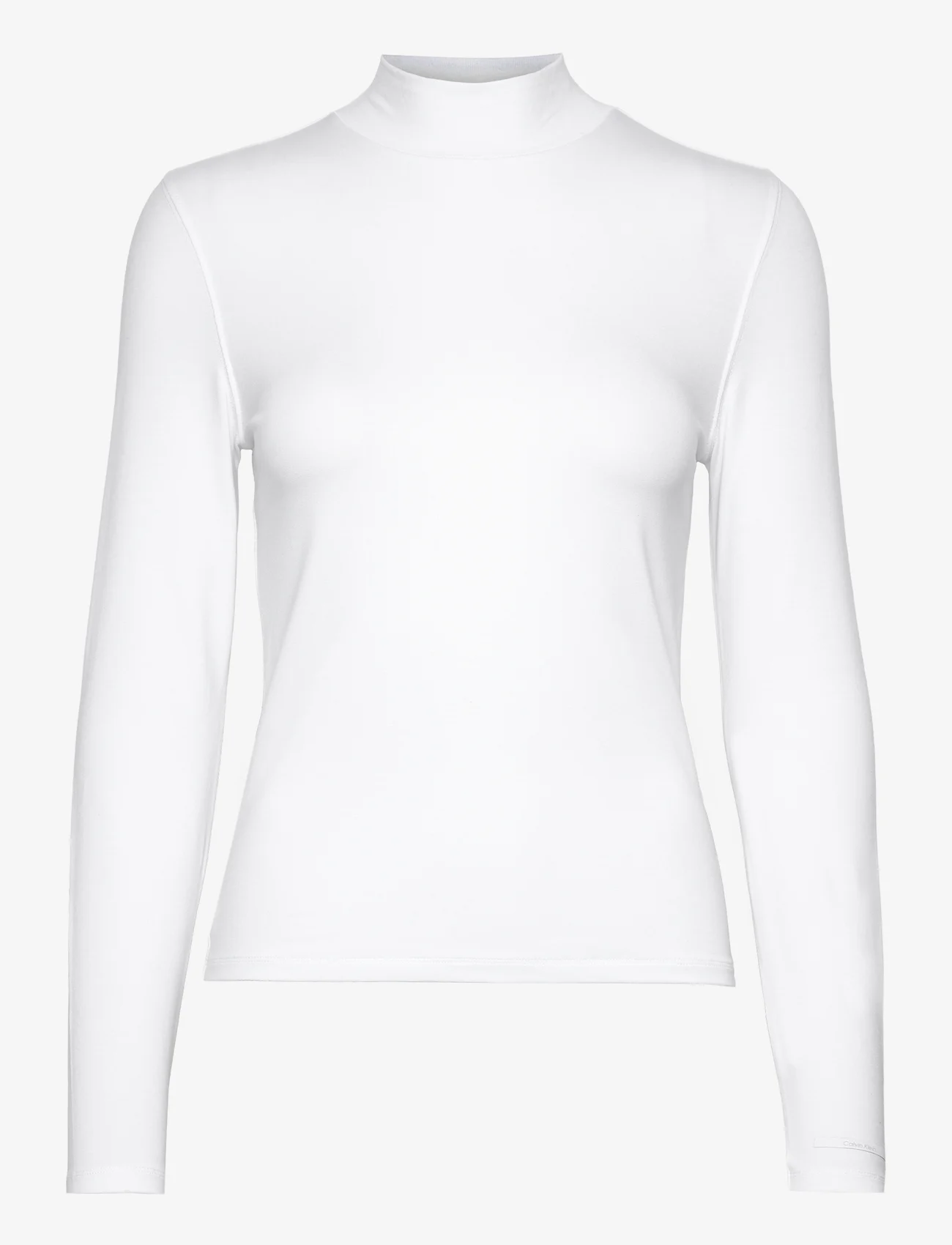 Calvin Klein - COTTON MODAL LS MOCK NECK - turtleneck - bright white - 0