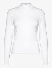 Calvin Klein - COTTON MODAL LS MOCK NECK - rollkragenpullover - bright white - 0