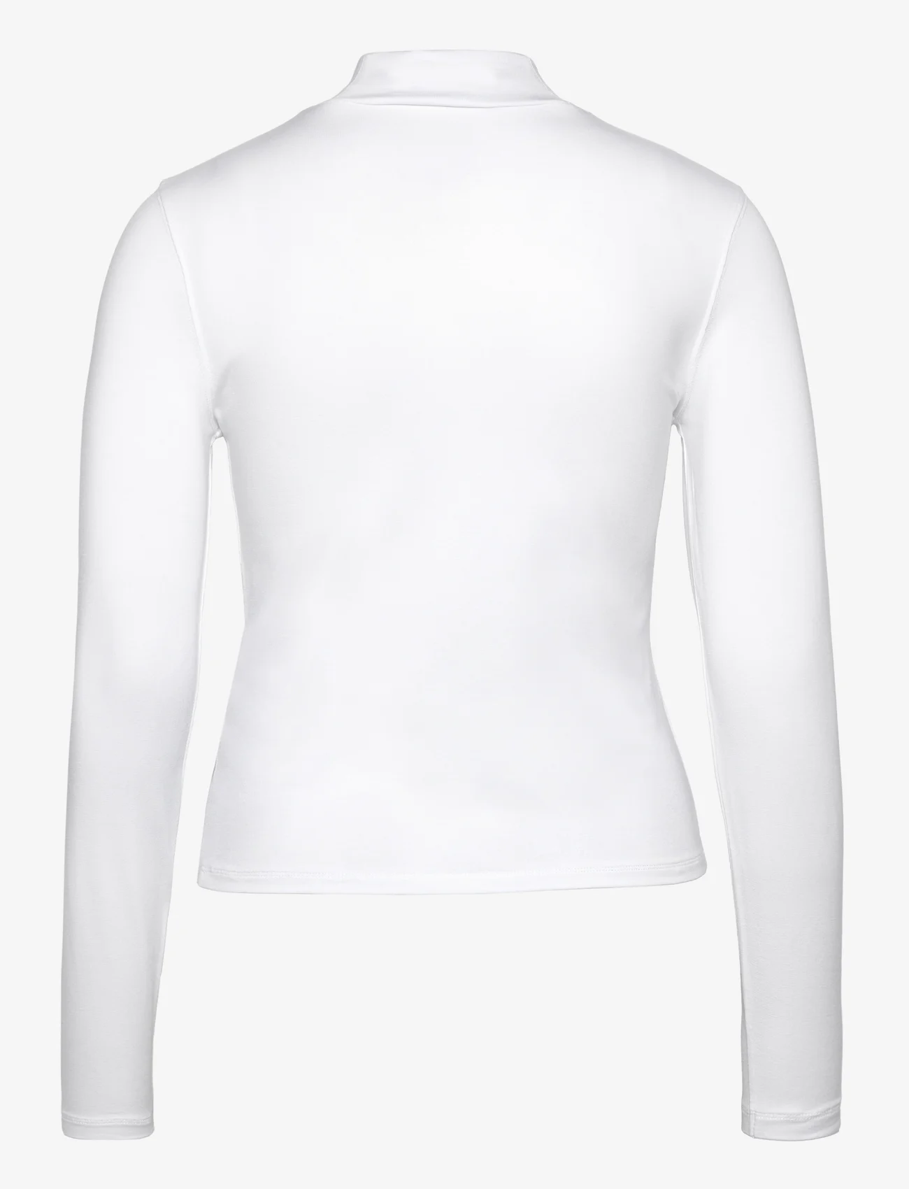 Calvin Klein - COTTON MODAL LS MOCK NECK - rollkragenpullover - bright white - 1
