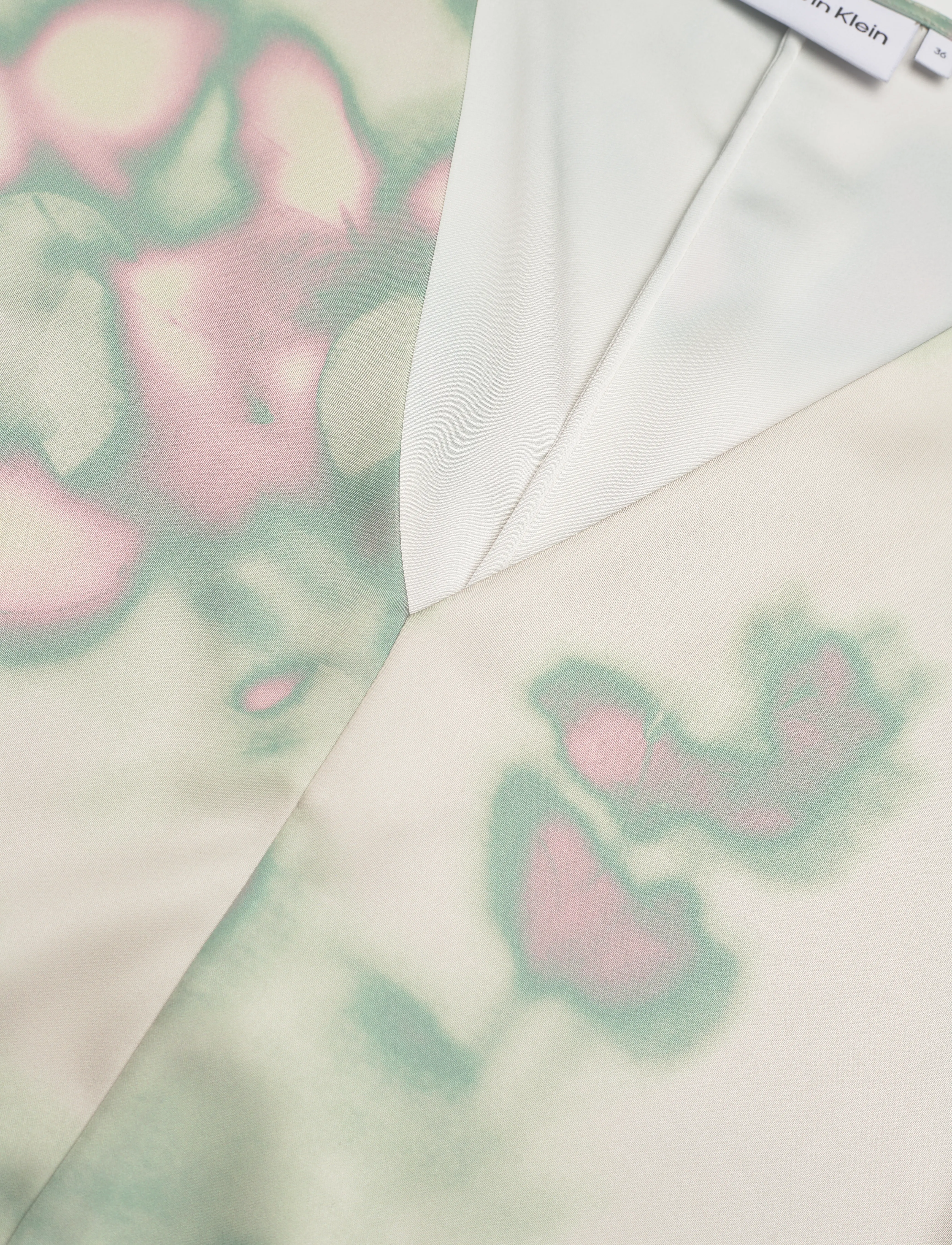 Calvin Klein - LIGHT WEIGHT SATIN LS SHIRT - solarized floral print / rainy day - 2