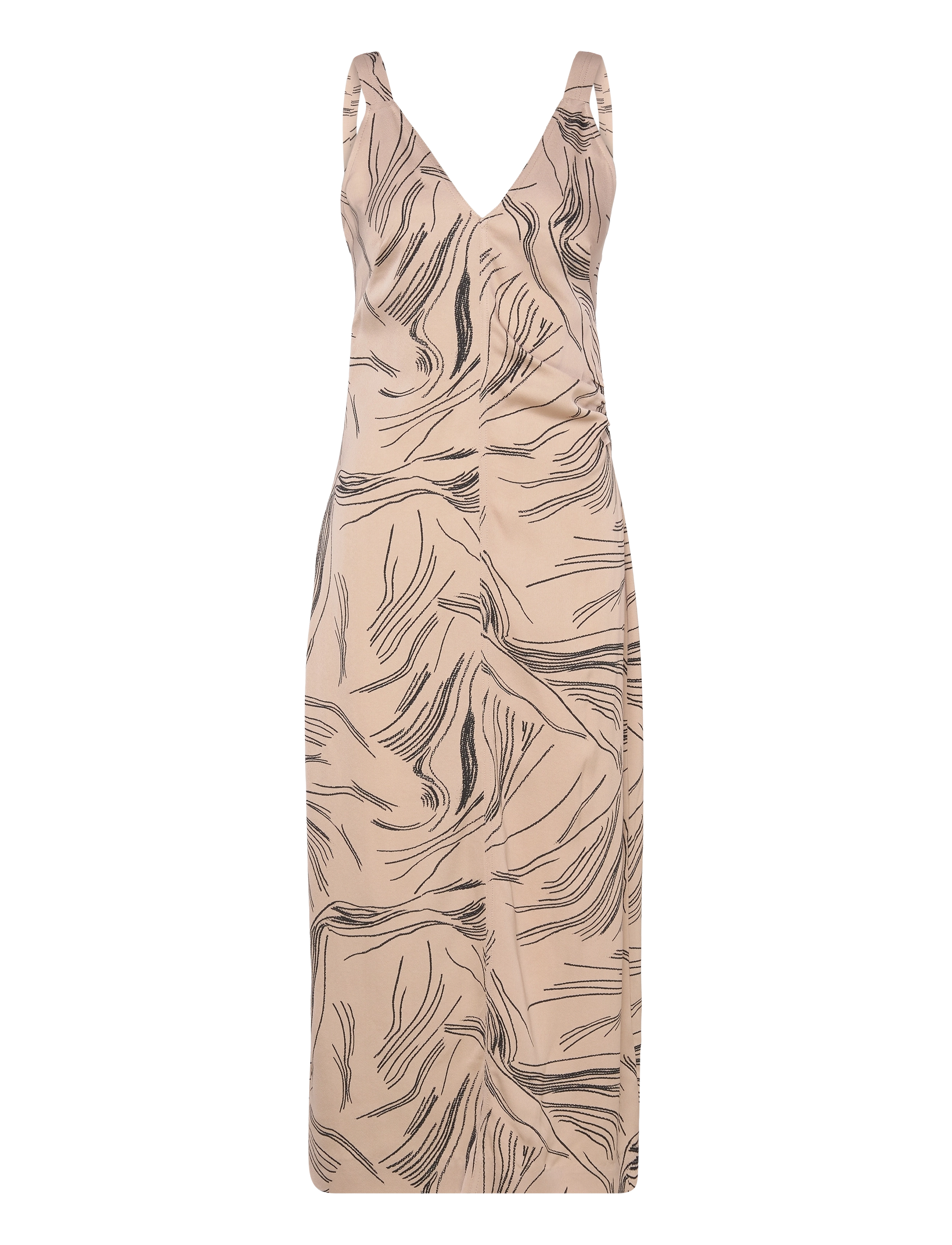 SURFACE PRINT SLIP DRESS - SURFACE STUDY PRINT / DOESKIN