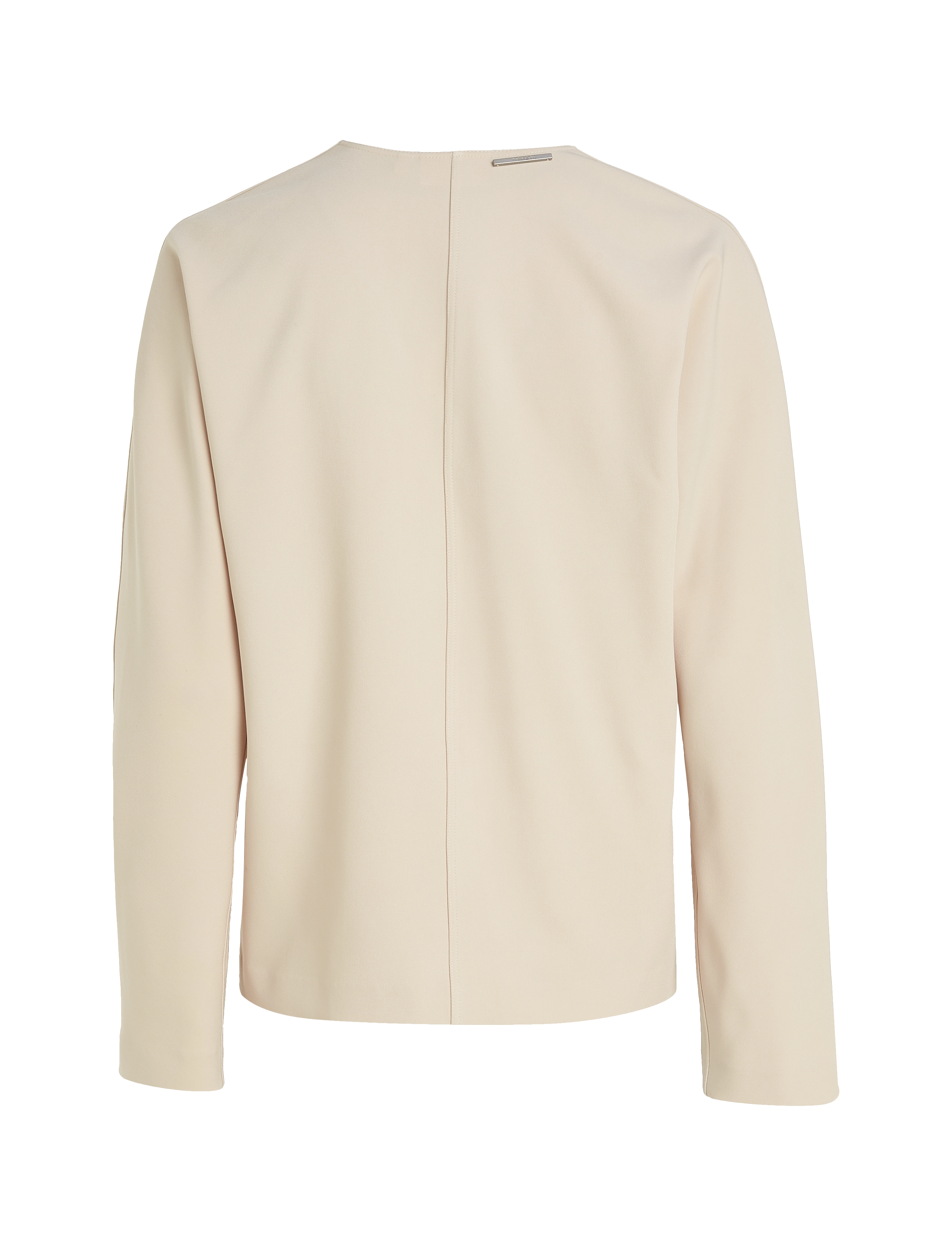 Calvin Klein - STRUCTURE TWILL V NECK LS TOP - sandshell - 2