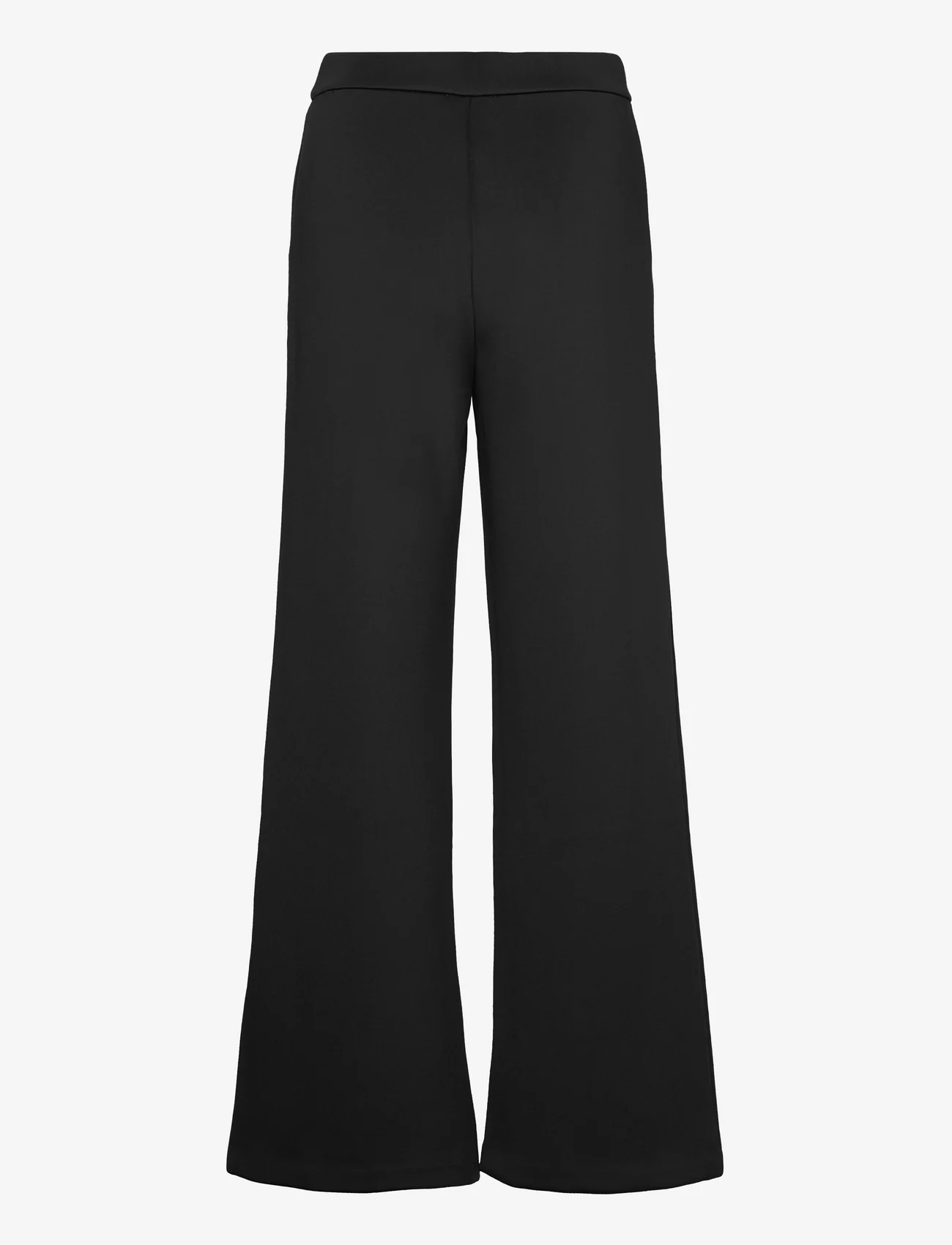 Calvin Klein - TECHNICAL KNIT WIDE LEG - laia säärega püksid - ck black - 1