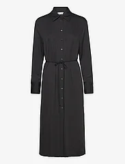 Calvin Klein - RECYCLED CDC BELTED SHIRT DRESS - shirt dresses - ck black - 0