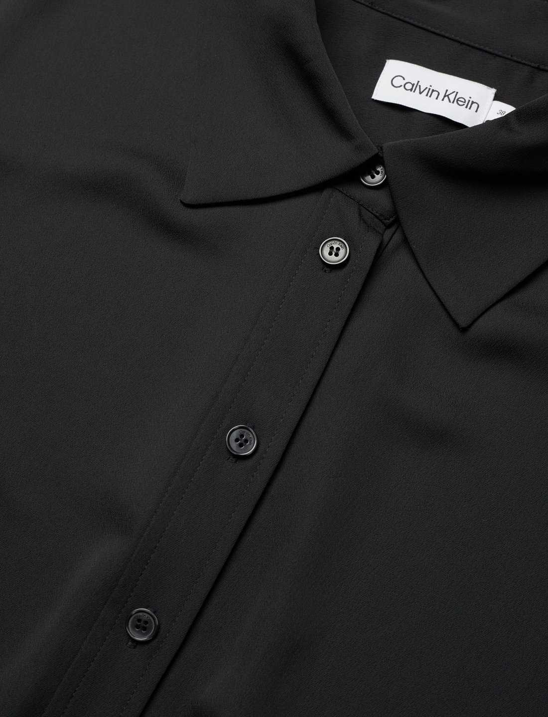 Black calvin klein dress shirt on sale