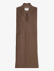 Calvin Klein - INTERCONNECTED WOOL VEST - puffer vests - brown kelp - 0