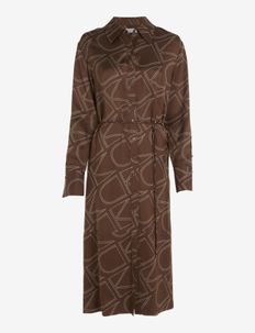 VISCOSE TWILL SHIRT DRESS, Calvin Klein