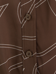 Calvin Klein - VISCOSE TWILL SHIRT DRESS - kreklkleitas - monogram print / brown kelp - 5