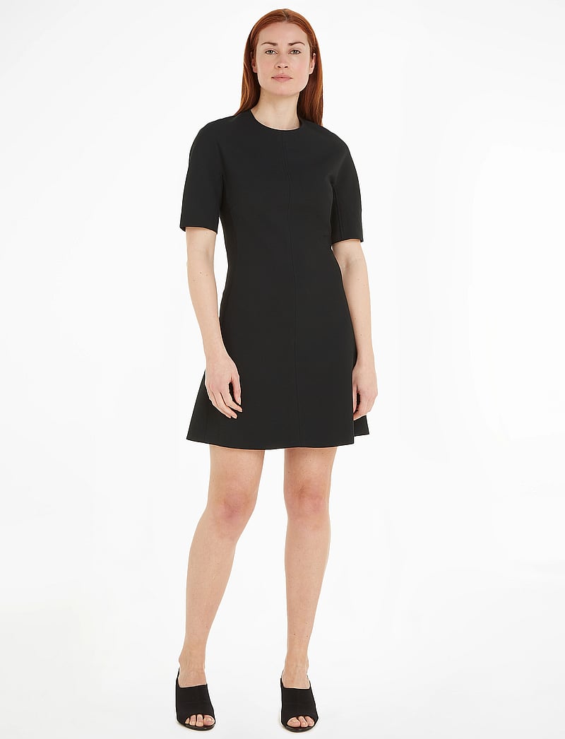 Calvin Klein Heavy Viscose Fit & Flare Dress short dresses shop at Booztlet Calvin Klein Heavy Viscose Fit & Flare Dress short dresses shop at Booztlet