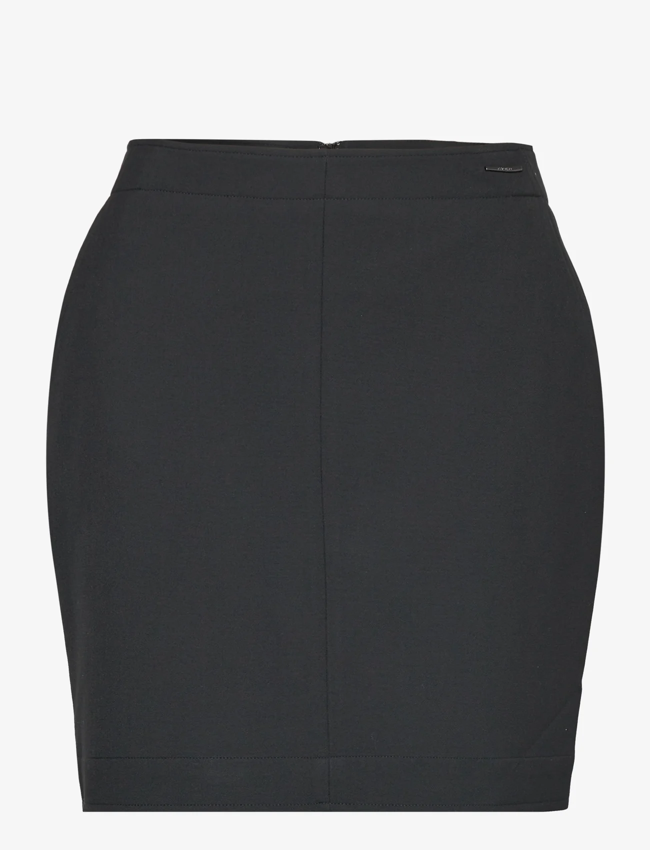 Calvin Klein - HEAVY VISCOSE MINI SKIRT - korte nederdele - ck black - 0
