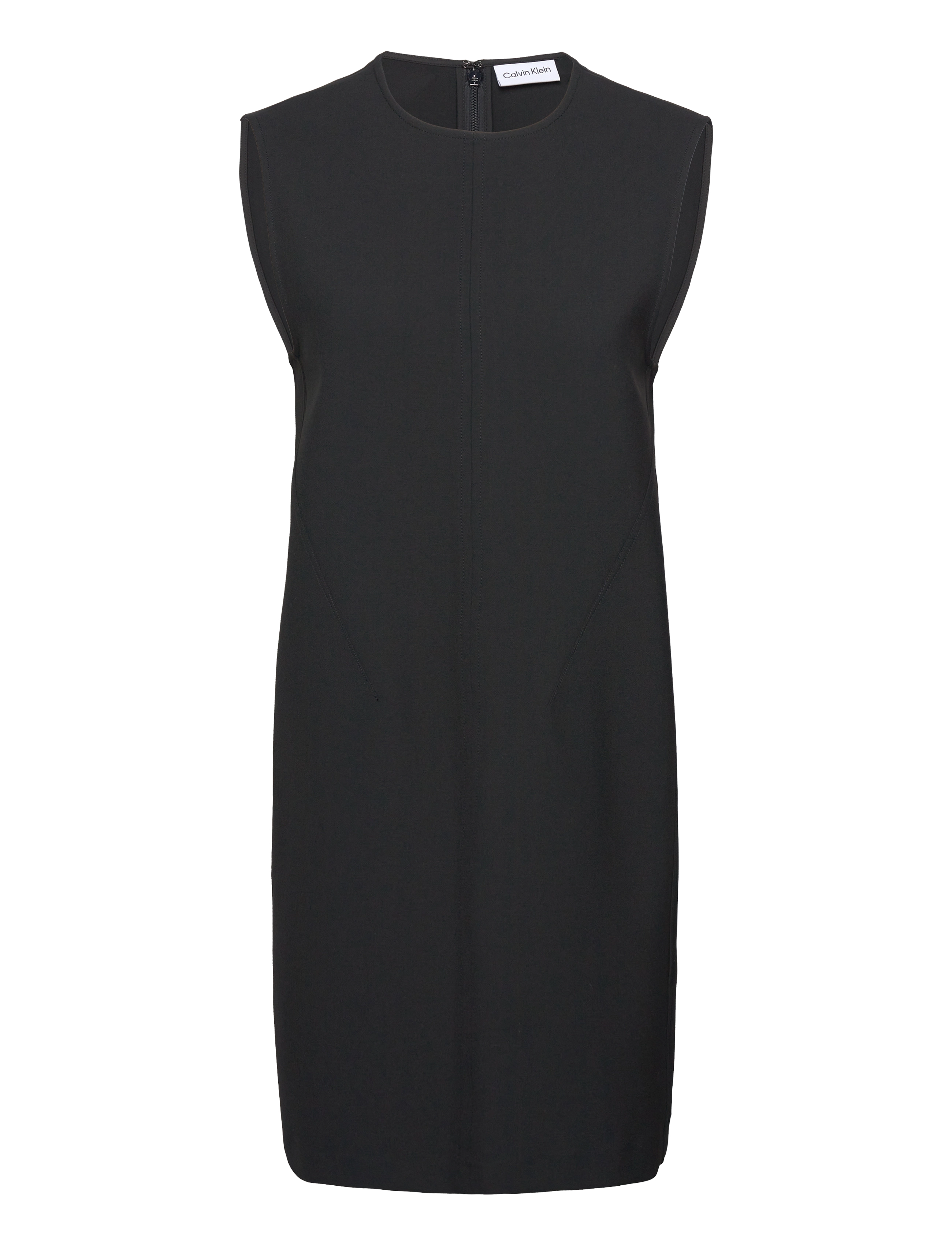 CALVIN KLEIN Heavy Viscose Ns Shift Kleid Schwarz - 36 - Damen